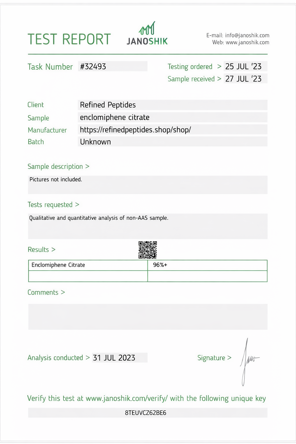 Enclomophine / Anadroxal 25MG x 100 - Image 2