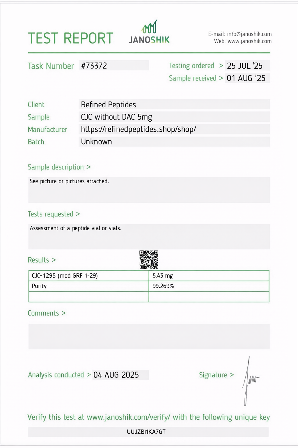 CJC-1295 No DAC 5MG - Image 2