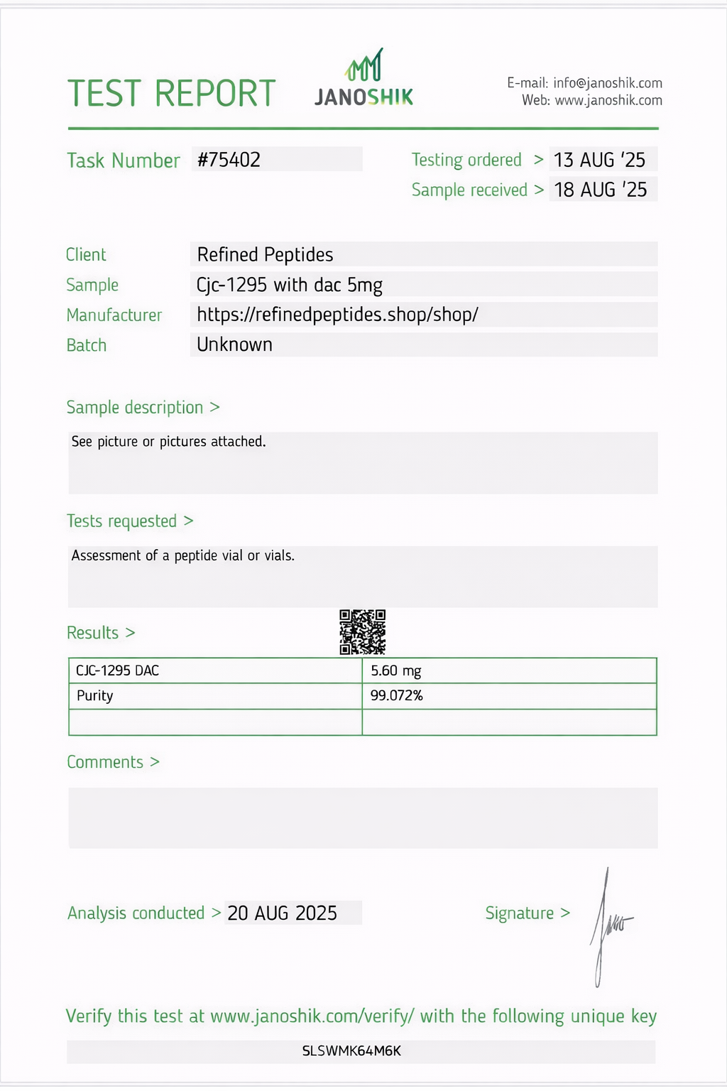 CJC-1295 W/ DAC 5MG - Image 2